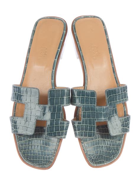 hermes oran sandals for wide feet|hermes oran crocodile sandals.